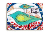 Give Love Wood Sign 9x12 (23cm x 31cm) Solid