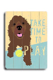 Take time to play Wood Sign 25x34 (64cm x 87cm) Planked
