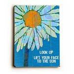 Look Up Wood Sign 12x16 Planked
