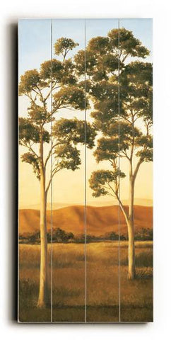 Lonely Eucalyptus II Wood Sign 10x24 (26cm x61cm) Planked