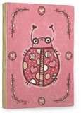Love Bug Wood Sign 12x16 Planked