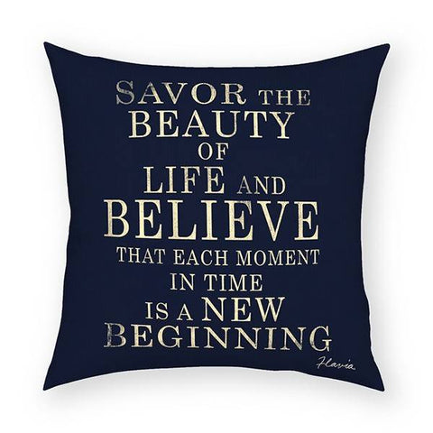 Savor the Beauty Pillow 18x18