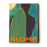 Aloha Wood Sign 12x16 Planked