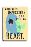 For a willing heart Wood Sign 14x20 (36cm x 51cm) Planked
