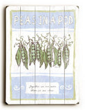 0003-0140-Peas in a Pod Wood Sign 12x16 Planked