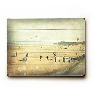 Day at the beach Wood Sign 9x12 (23cm x 31cm) Solid