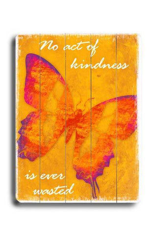 No act of Kindness Wood Sign 14x20 (36cm x 51cm) Planked