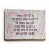 Being Family - Bowling Shoes Wood Sign 14x20 (36cm x 51cm) Planked