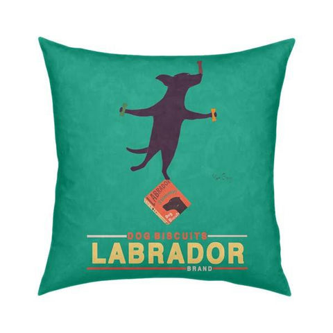 Dog Biscuits Labrador Pillow 18x18