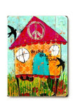 Bring Peace Home Wood Sign 18x24 (46cm x 61cm) Planked