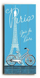 Paris-Joie de Vivre Wood Sign 10x24 (26cm x61cm) Planked