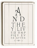 And they lived Wood Sign 13x13 Planked
