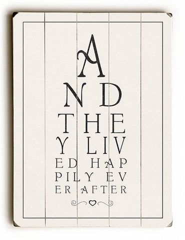 And they lived Wood Sign 13x13 Planked