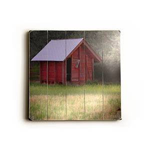 Red Barn Wood Sign 13x13 Planked