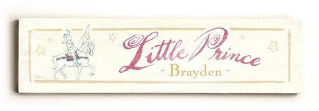 0002-9018-Little Prince Wood Sign 6x22 (16cm x56cm) Solid