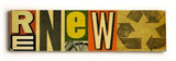 Renew Wood Sign 6x22 (16cm x56cm) Solid