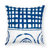 Checkered Waves Pillow 18x18