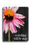Everything will be Okay Wood Sign 12x16 Planked