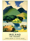 Ireland for Holidays - Killarney Wood Sign 9x12 (23cm x 31cm) Solid