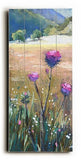Thistle in the Valley Wood Sign 10x24 (26cm x61cm) Planked