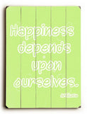 Happiness Wood Sign 12x16 Planked