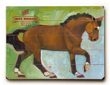 The Bay Horse Society Wood Sign 9x12 (23cm x 31cm) Solid