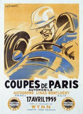 Coupes de Paris/1955 Wood Sign 9x12 (23cm x 31cm) Solid