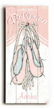 0003-0723-Ballerina Wood Sign 10x24 (26cm x61cm) Planked