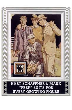 Hart Schaffner and Marx Poster Wood Sign 18x24 (46cm x 61cm) Planked