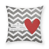 I Love You More Pillow 18x18