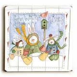 Warm Winter WIshes Wood Sign 13x13 Planked