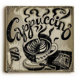 Cappuccino Wood Sign 30x30 (77cm x 77cm) Planked