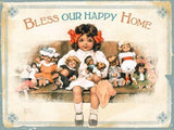Bless our Happy Home Wood Sign 14x20 (36cm x 51cm) Planked