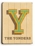 Alphabet - Y Wood Sign 9x12 (23cm x 31cm) Solid