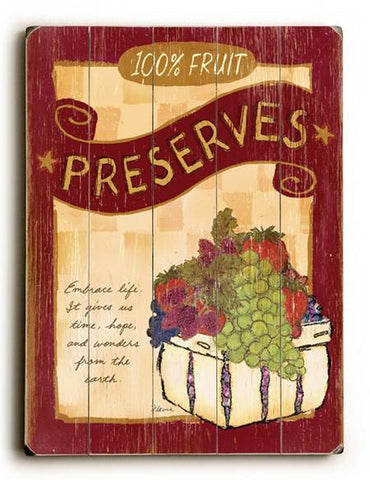 0003-0128-Preserves Wood Sign 12x16 Planked