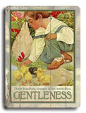 Gentleness Wood Sign 12x16 Planked