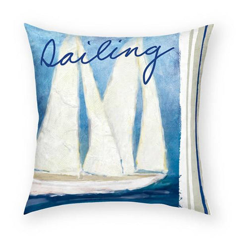 Sailing Pillow 18x18