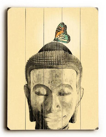 Buddha Wood Sign 9x12 (23cm x 31cm) Solid