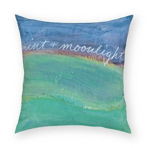 Mint & Moonlight Pillow 18x18