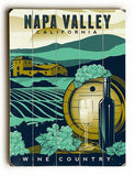 Napa Valley California Wood Sign 14x20 (36cm x 51cm) Planked