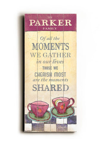 Moments we gather Wood Sign 10x24 (26cm x61cm) Planked