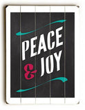 Peace & Joy Wood Sign 25x34 (64cm x 87cm) Planked