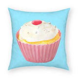 Pink Cupcake Pillow 18x18