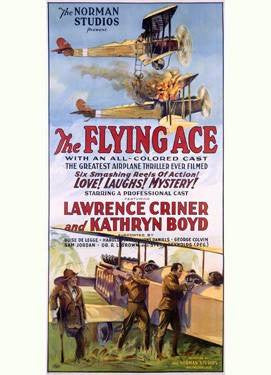 The Flying Ace Movie Poster Wood Sign 14x32 (36cm x82cm) Planked