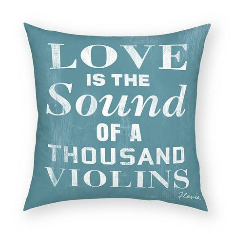 Love is the Sound Pillow 18x18