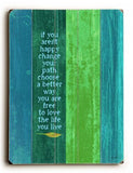 Change your path Wood Sign 25x34 (64cm x 87cm) Planked