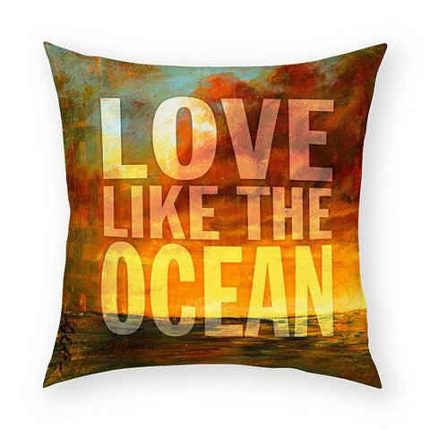 Love Like the Ocean Pillow 18x18