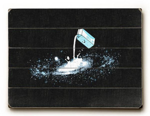 Milky Way Wood Sign 9x12 (23cm x 31cm) Solid