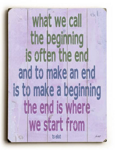Make A New Beginning Wood Sign 9x12 (23cm x 31cm) Solid