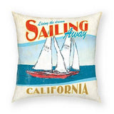 Sailing Away Pillow 18x18